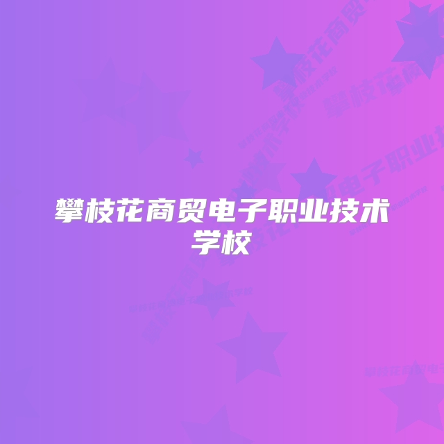 攀枝花商贸电子职业技术学校